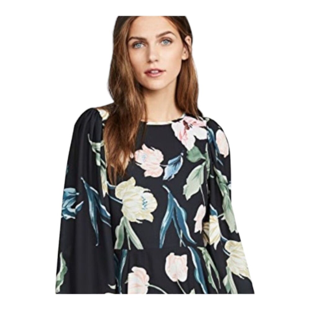 Yumi Kim Women's XS Floral Print Westview Black Wild Love Dress $218 - Picture 5 of 12